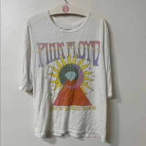 Recycled Karma Pink Floyd White Graphic Tee